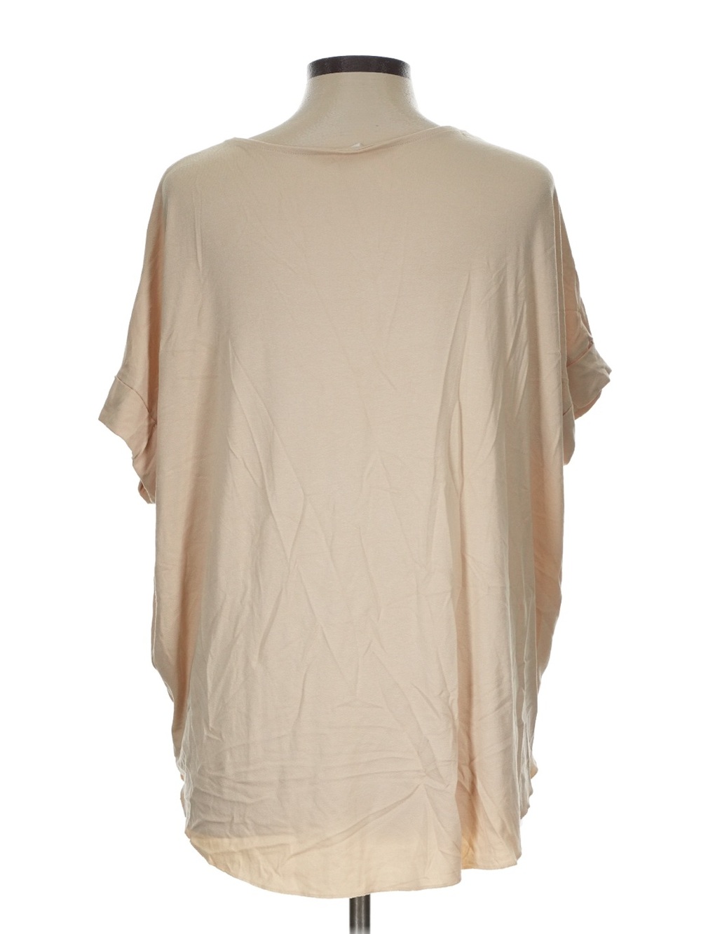 Zenana Outfitters Cream Surplice Wrap Top - Picture 2 of 6